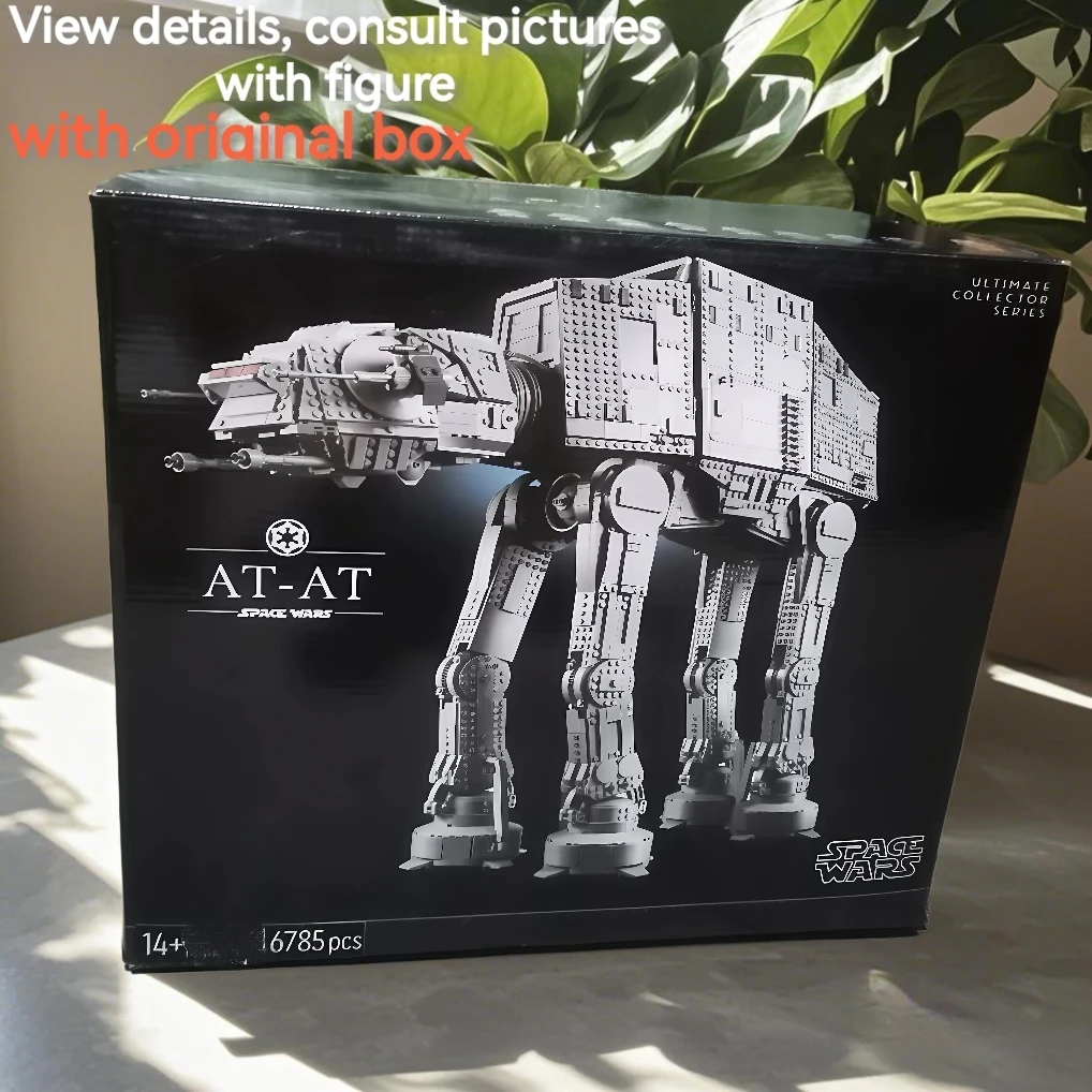 

With Original Box Land transport battle robot AT-AT set Building Block bricks star model toy set gifts Christmas 6096pcs 75313