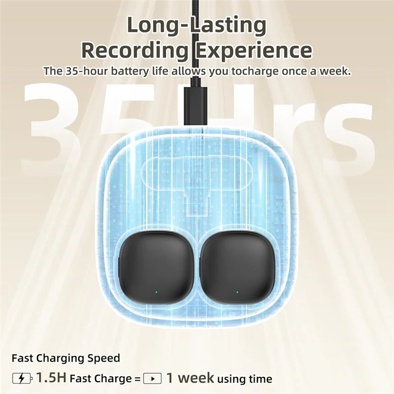 موثوقة-USB C ميكروفون Lavalier المغناطيسي اللاسلكي Ai إلغاء الضوضاء ميكروفون هاتف صغير، USB C المغناطيسي Lavalier مايكرو