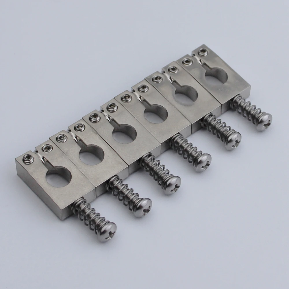 1 Set 6 Pcs PRS Style Stainless Steel Saddle For PRO Tremolo Guitar Bridge