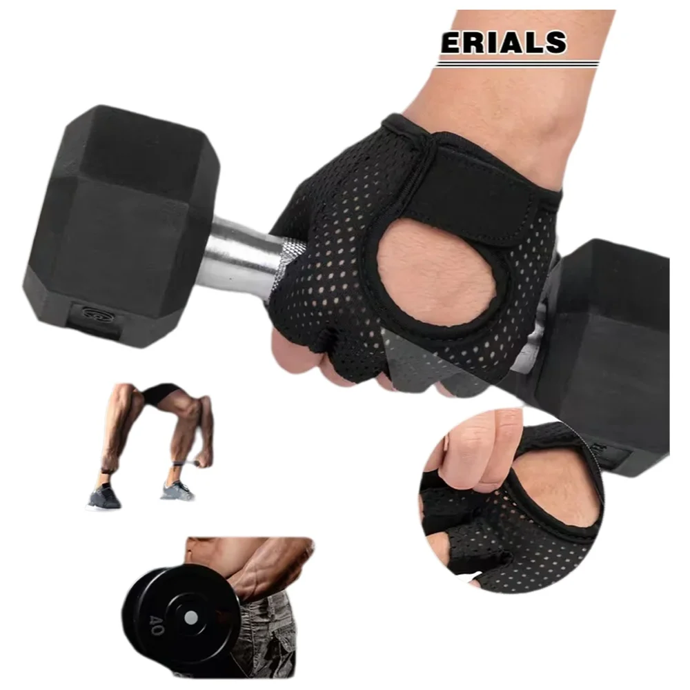 AliExpress NONE Gym Fitness Gloves Breathable Anti-Slip Half Finger Weight Lifting Gloves Lightweight Outdoor Sport Cycling Fishing Gloves