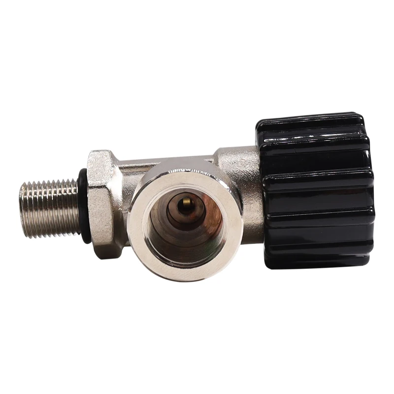 EMER 水族館シリンダーバルブインフレーションスイッチコネクタバルブ CO2 高圧バルブアルミニウム M18 から G5/8 スイッチコネクタ