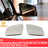 Left & Right Side Mirror Glass Rearview Exterior Wide Angle for Mercedes-Benz A B C E GLA CLA GLK W176 W246 W212 W204 W221