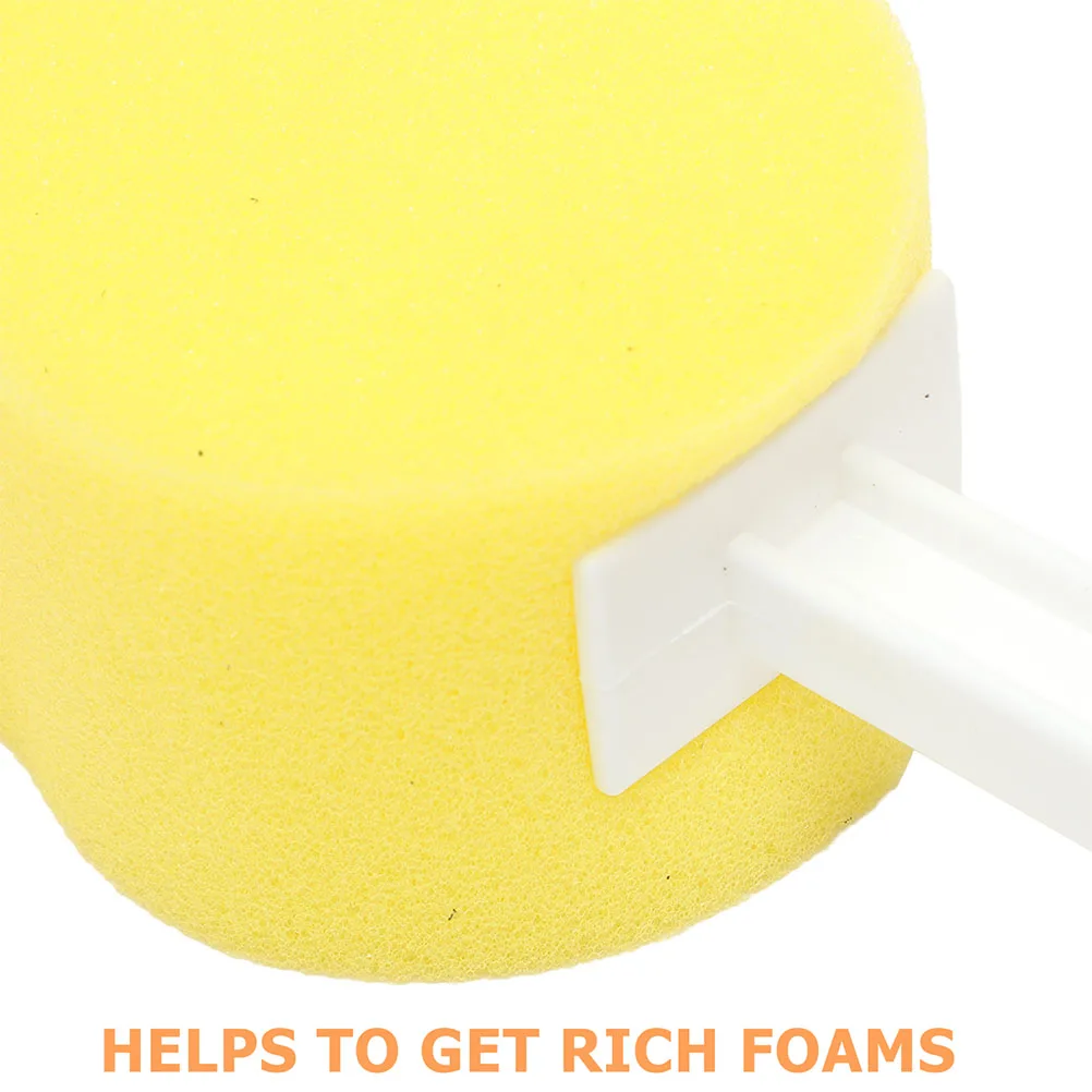 

2pcs Long Sponge On A Stick Scrubber Bath Brush 8-Shape 57x7x5cm Sponge Body Scrubber Back Cleaning Shower Tools
