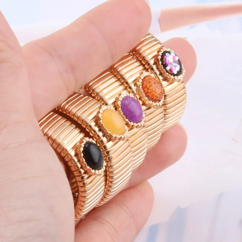 Dazzle Hoop Earrings Spring Illusory Color Metal Retro Stone Big Charm For Woman Large Long Brinco Ear Oorbellen Gift