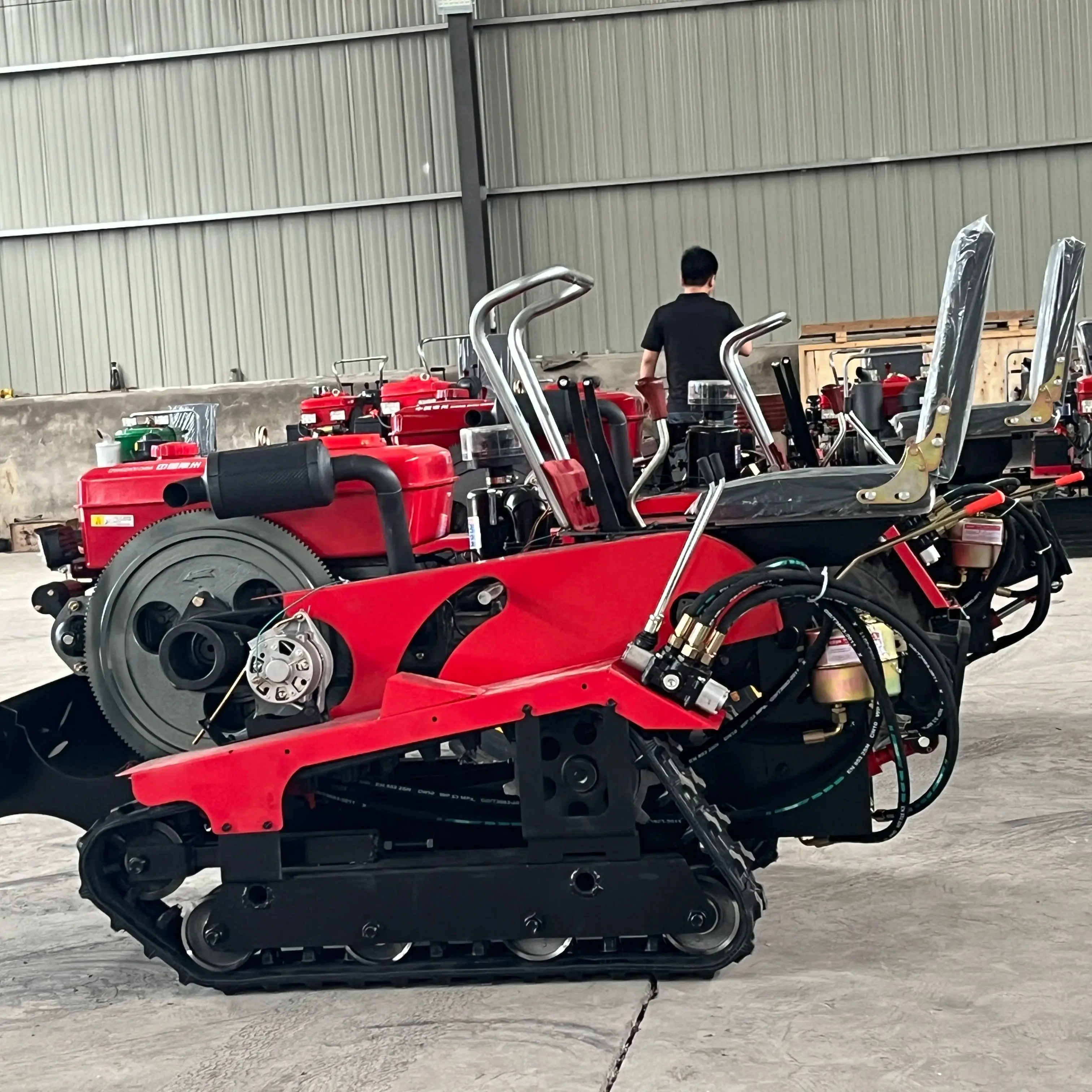 Micro motoculteur rotatif 25Hp35hp, serre de verger, tracteur sur chenilles agricole, offre spéciale