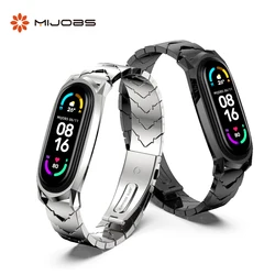 Strap for Mi Band 10 9 8 7 6 5 Metal Wristbands Mi Band 10 Watchband Mi Band 9 Bracelet for Xiaomi Mi Band 8 Stainless Steel