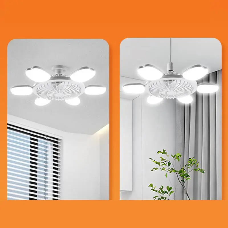 LED Ceiling Fans Dimmable Ceiling Lights With Remote Multifunctional Kitchen Lighting Fixtures Cooling Supplies For Living Room