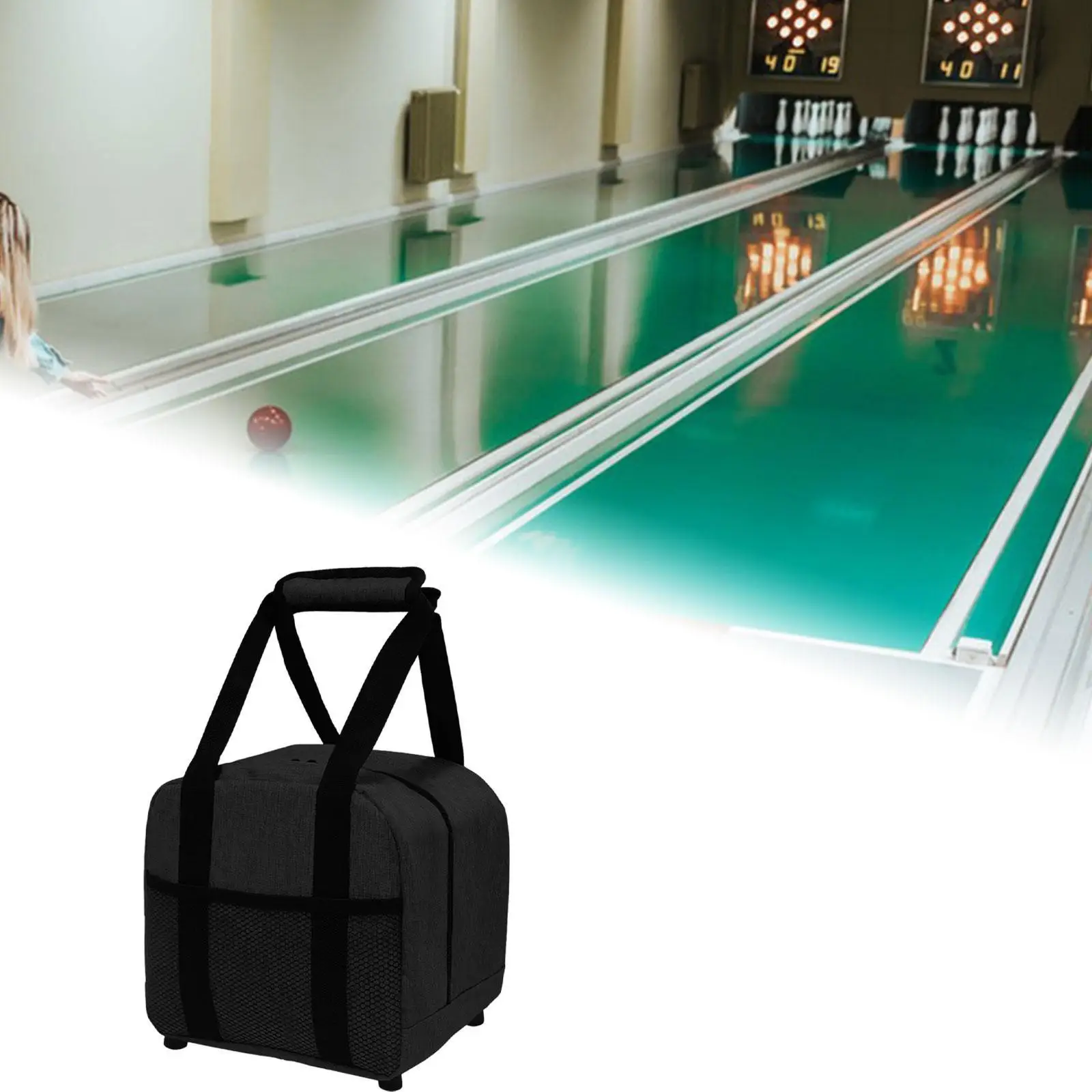 Bowling Ball Bag Portable Bowling Handbag for Bowling Supplies Training Gym