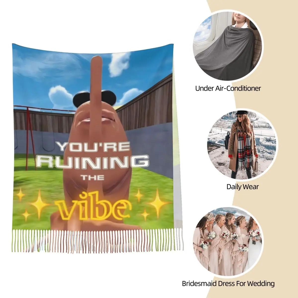 ماركوس الدودة ميمي وشاح للمرأة الدافئة شالات الكشمير والتفاف أنت تدمير فيبي وشاح شال طويل لفستان السهرة