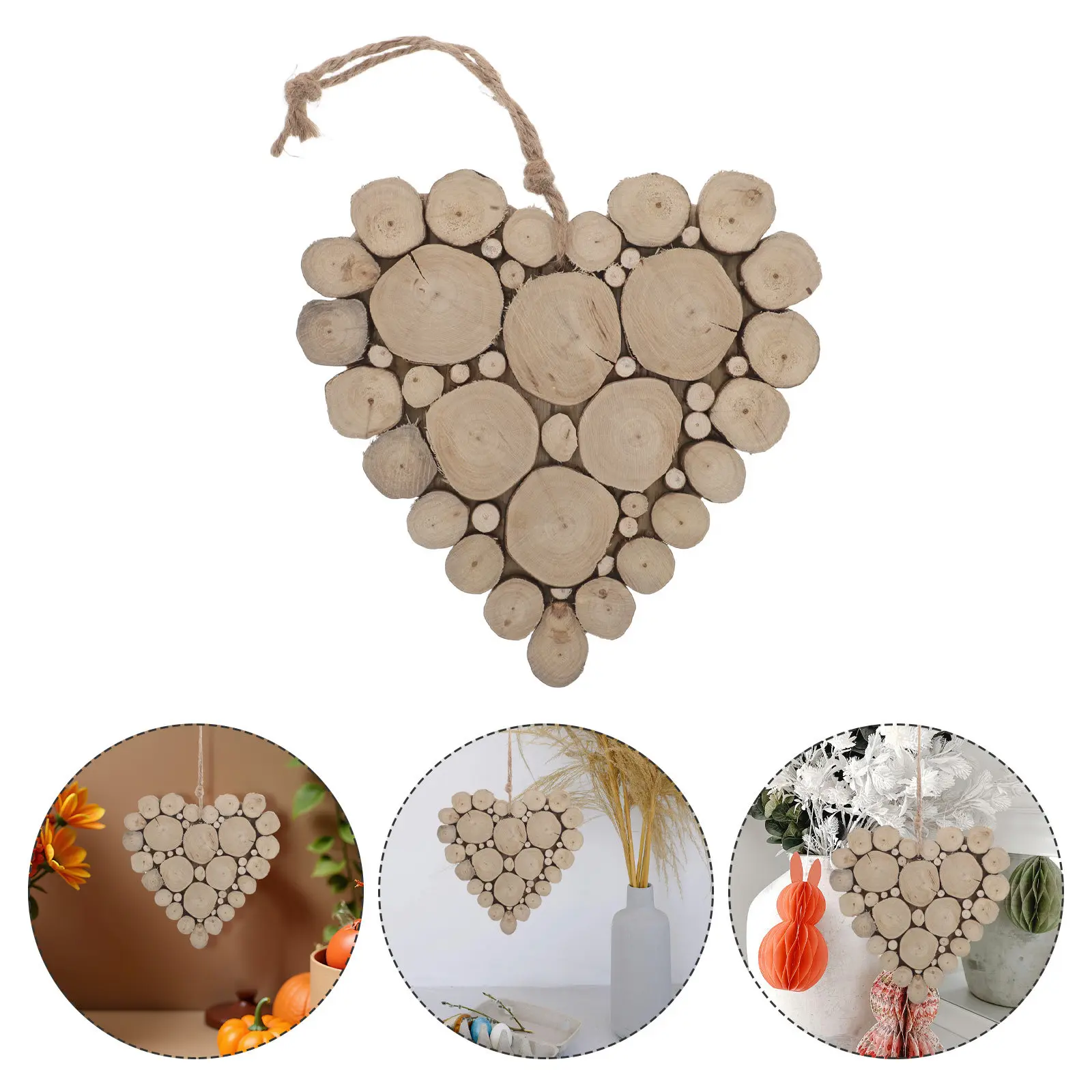 Rustic Valentines Day Heart Ornaments Driftwood Wood Heart Decor Romantic Table Decoration Farmhouse Engagement Party Holiday