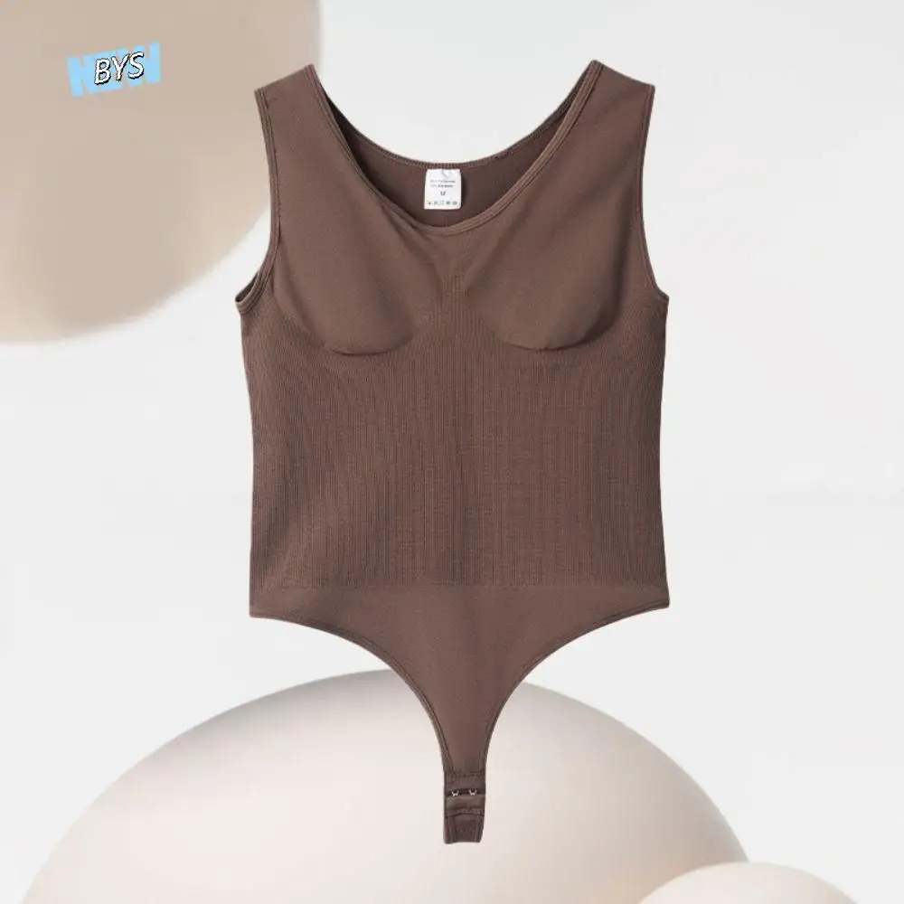 

Slimmer Body Shaper Women Bodysuit Shapewear Thong Leotard Sleeveless Body Shaper Corset Seamless Thin Compression Jumpsuit