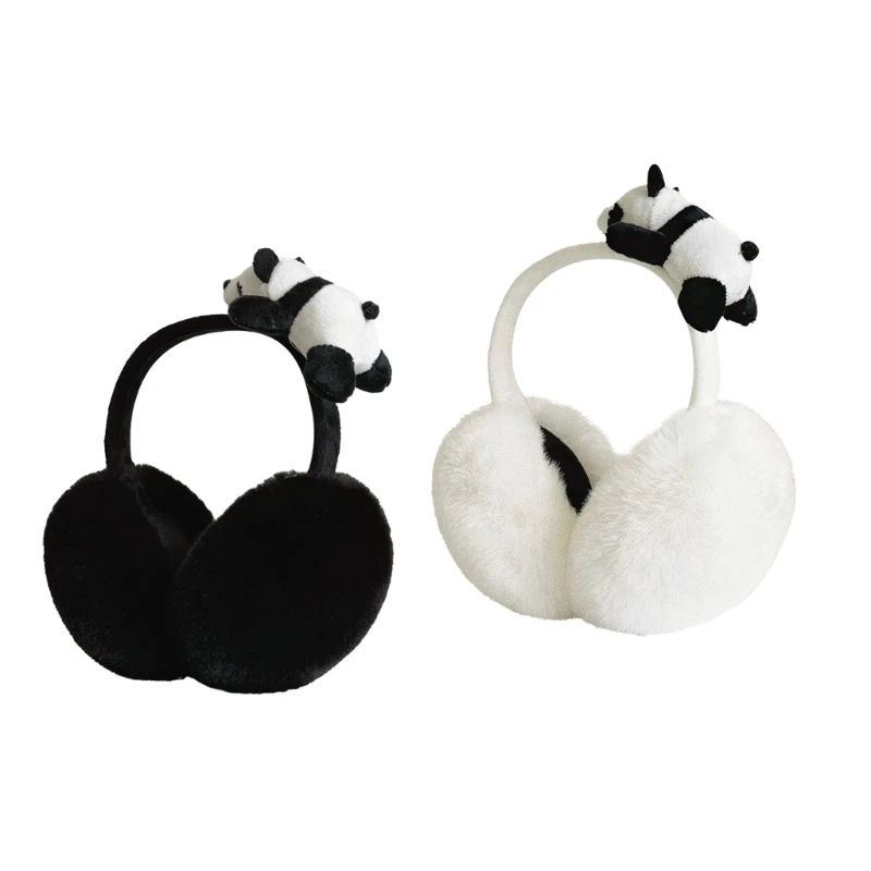 Cuffie antirumore Cartoon Panda per donne e bambini, ragazze, ragazzi, fascia scalda orecchie T8NB