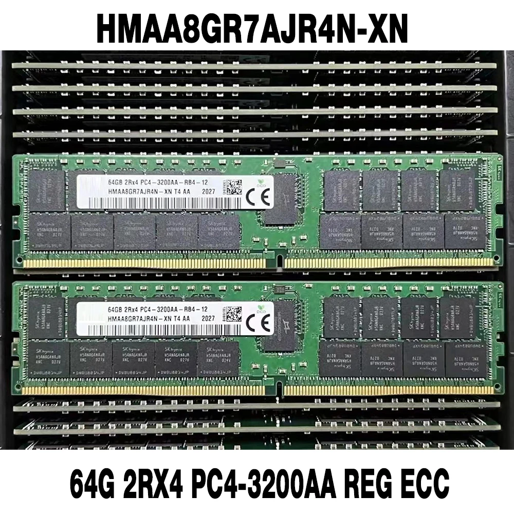 1PCS  HMAA8GR7AJR4N-XN 64G 2RX4 PC4-3200AA REG ECC For SKhynix Server Memory