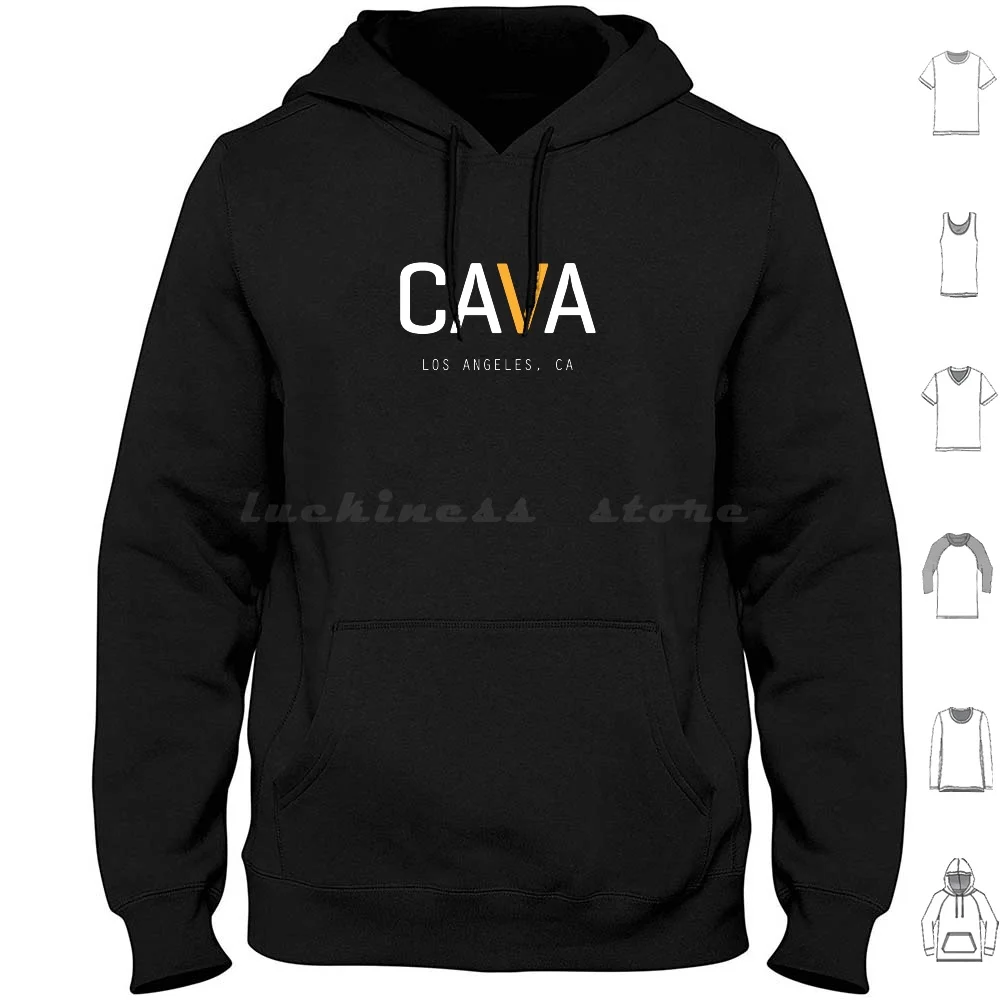 Cava Rest Essential Drink Hoodies Long Sleeve Cava Salad Drink Cola Chips Sandwich Beef Burger Hot Dog Whataburger Red