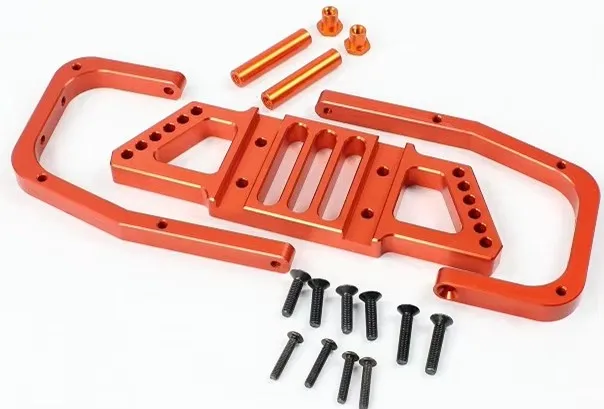 CNC precision machining all metal front and rear anti-collision bumpers for 1/5 ROFUN HPI BAJA 5B 5T 5SC