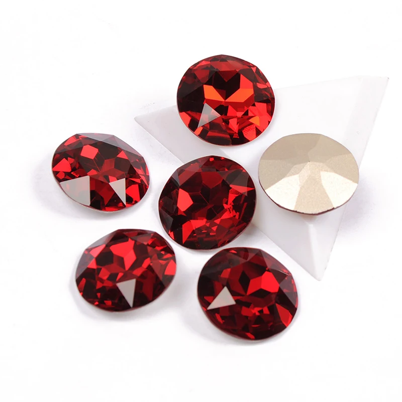 6A SW 27mm Großer Runder Edelstein-Strassstein für Handarbeiten Rivoli Kristallblume DIY Bastelzubehör Kristallschmuck Kleidungszubehör – Detail 4