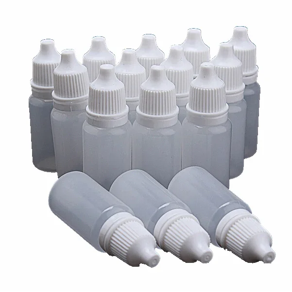 

50PCS 10ML Plastic Dropper Bottles Eye Dropper Bottles Empty Squeezable Plastic Container LDPE Squeeze Bottle for Saline