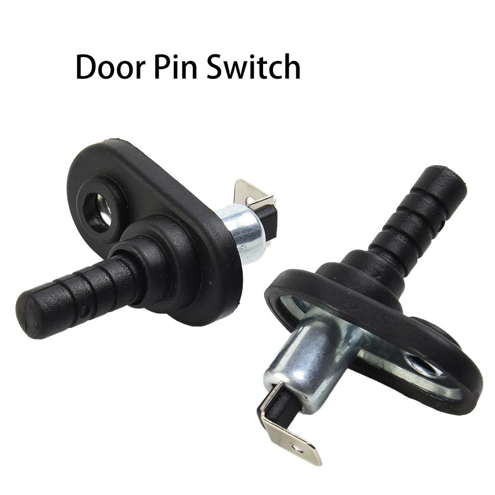 

2pcs Car Door Switch Engine Hood Pin Switch Door Light Switch 20A 12V Vehicle Interior Light Lamp Switch Black Mount Pin Switch