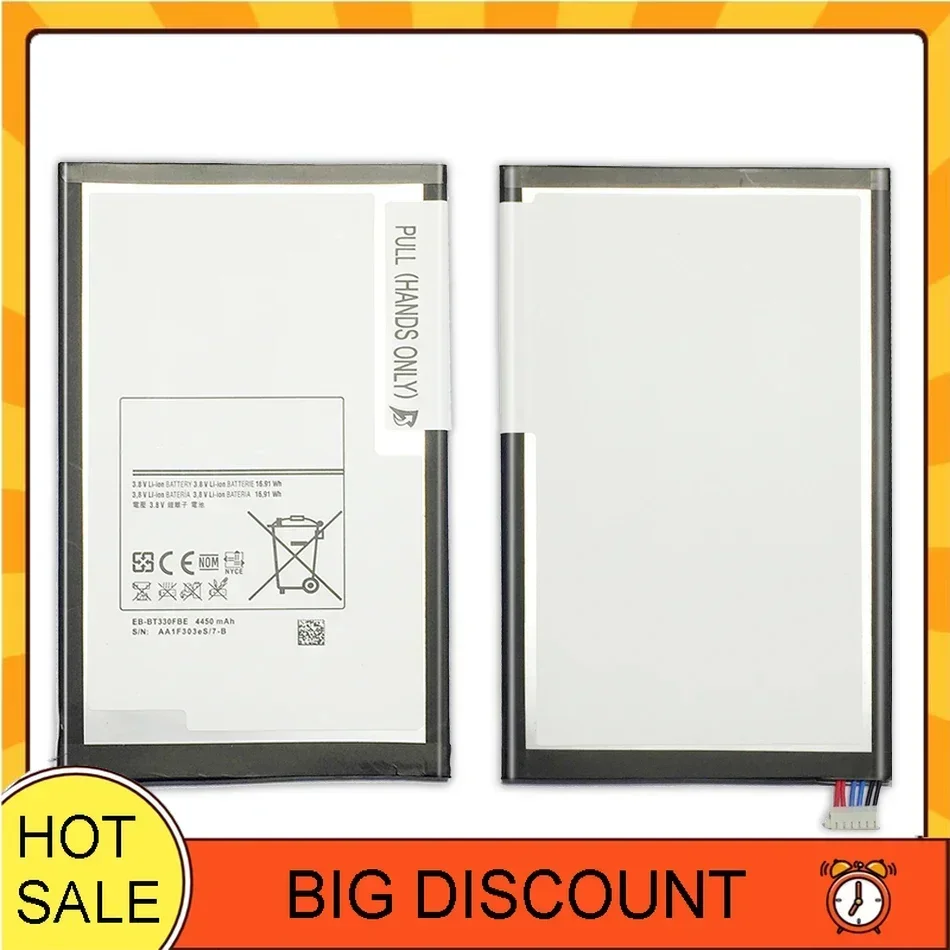 Tablet Battery For Samsung GALAXY Tab 4 T330 SM T331 T331C T335 4450mAh EB-BT330FBE