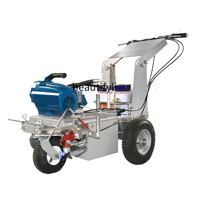 

YH Cold spray electric marking machine hand push road surface road paint line drawing car