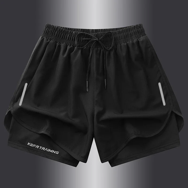 

NASA GISS Sports Three Piece Pants Summer Popular Anti Glare Double Layered Sports Shorts for Men and Women Couples Ru Shorts