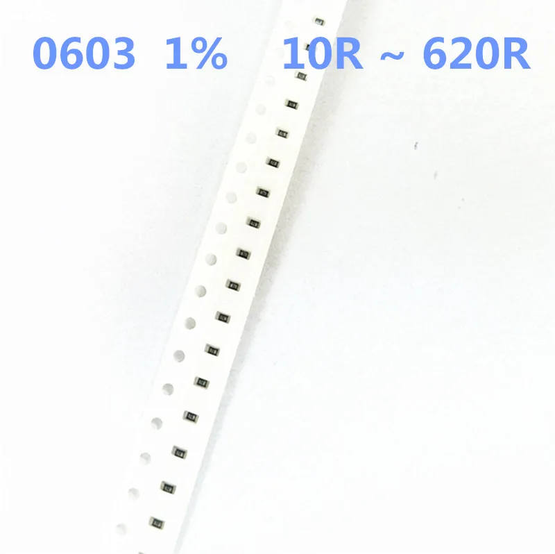 100pcs 0603 1% SMD resistor 1/10W 9.76R 10R 10.2R 10.5R 10.7R 11R 11.3R 11.5R 11.8R 9.76 10 10.2 10.5 10.7 11 11.3 11.5 11.8 ohm