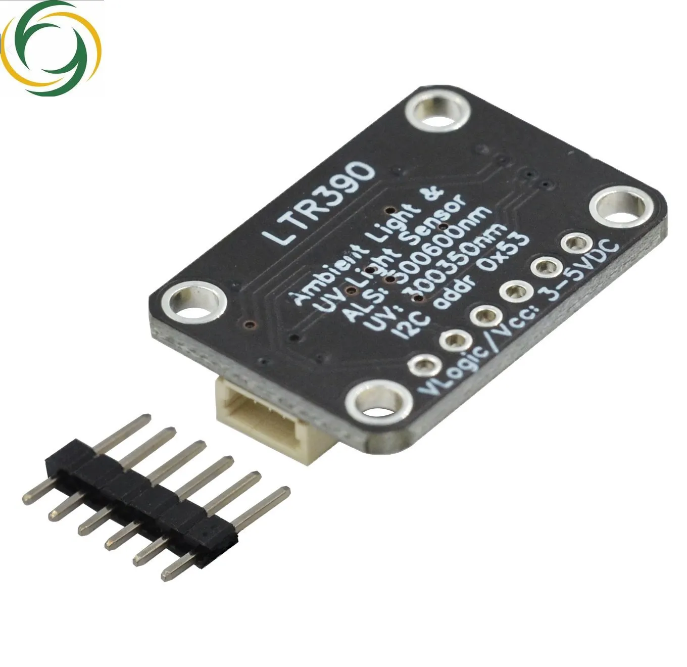 Czujnik światło ultrafioletowe Gravity LTR390 280nm do 430nm obsługuje I2C UART 3.3V lub 5V do wykrywania natężenia światła pogoda eksperymentuje