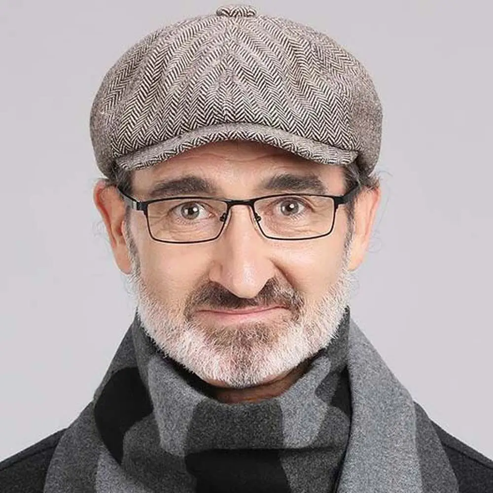 

Модные ретро ветрозащитные походные шапки британских художников, велосипедные кепки, береты газетчика, восьмиугольные шапки, мужские зимние шапки, мужские береты