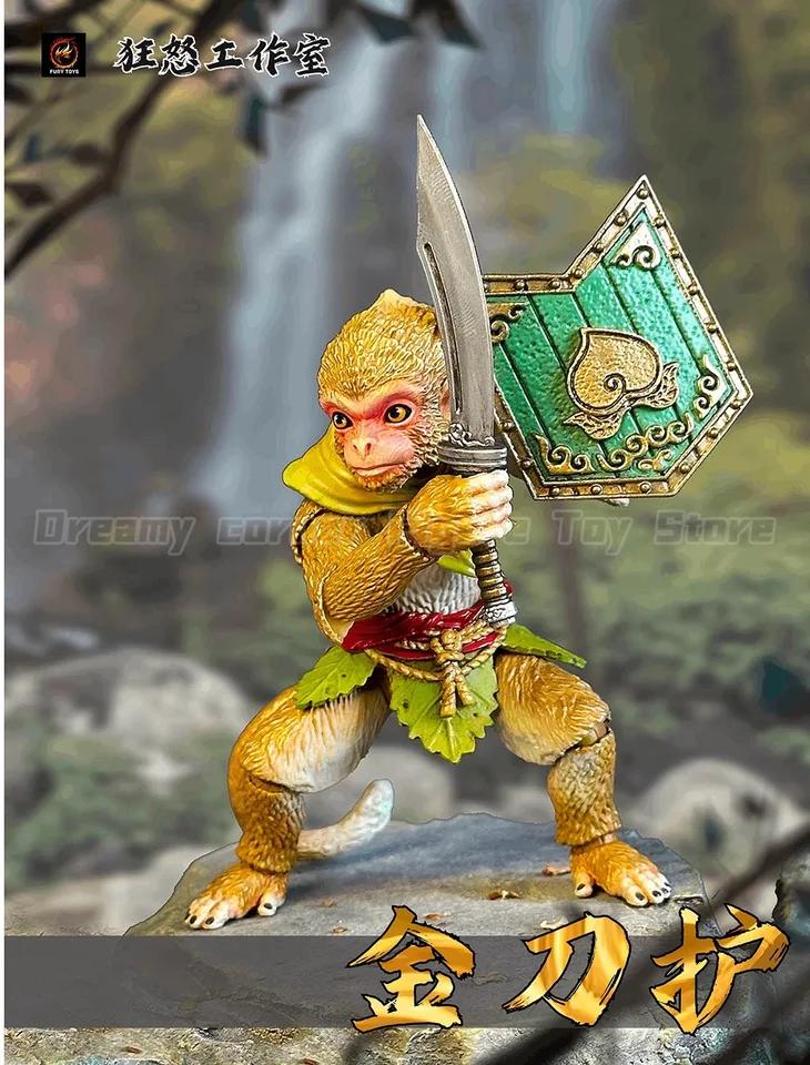 In Stock】Original FURY TOYS Golden Sword Guard Golden Monkey WF