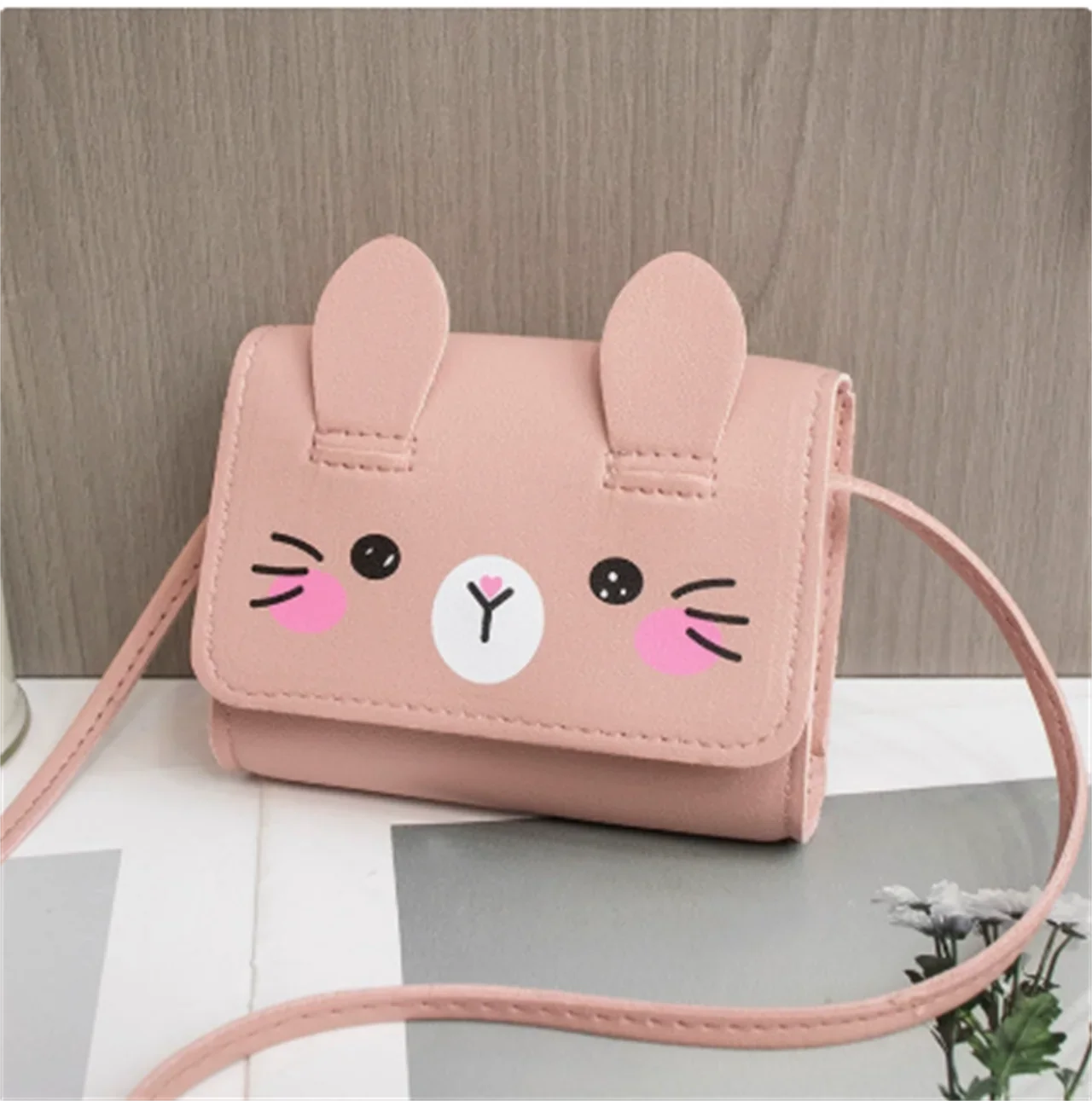 Kinder-Mini-Handtaschen im Ausverkauf, Prinzessinnen-Baby-Mädchen-PU-Leder-Schulter-Crossbody-Taschen, süße Kinder-Münzbörse – Detail 1