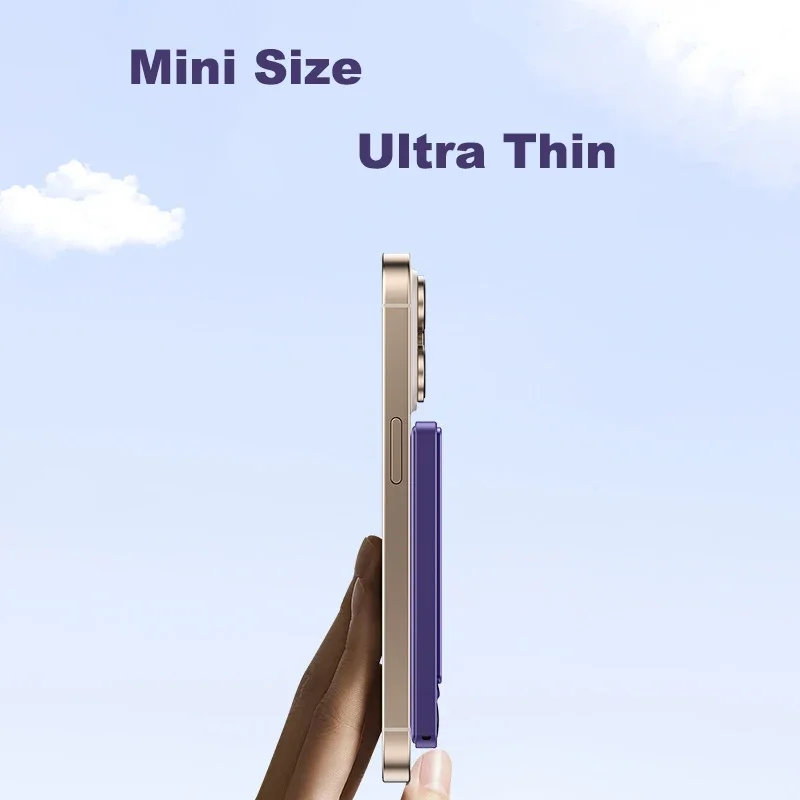 بنك الطاقة المغناطيسي لبطارية Magsafe Qi2 اللاسلكية الشحن السريع المحمولة الخارجية لبطارية iPhone Samsung Xiaomi الاحتياطية #4