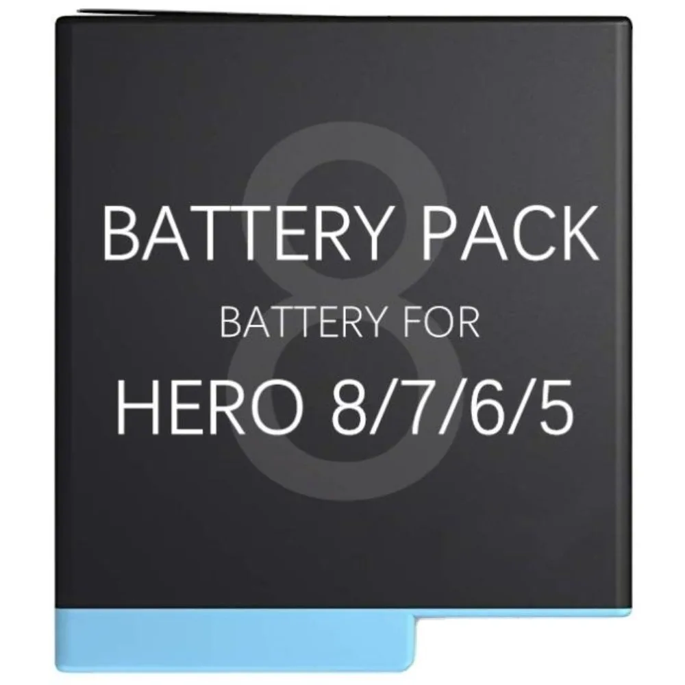 1220mAh Rechargeable Battery for Gopro Hero 8 7 6 5 and Triple Charger for Gopro Hero Action Sports Video Camera Accessories