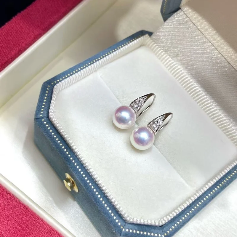 

SGARIT Upscale 925 Genuine Silver Jewelry Natural Freshwater Pearl Earrings Fine Wedding Jewelry for Women