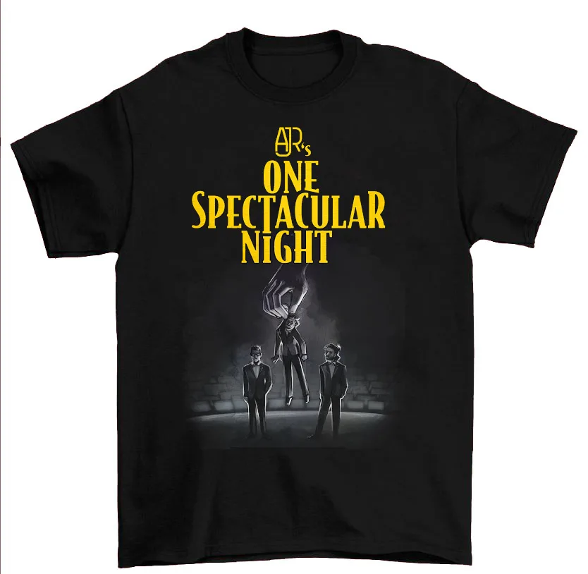 AJR One Spectacular Night Music Concert Tour Shirt Black Cotton Size S-4XL