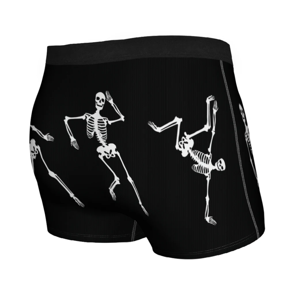 Funny Skeleton Dancing HIP HOP Underpants Breathbale Panties Male Underwear Comfortable Shorts Boxer Briefs