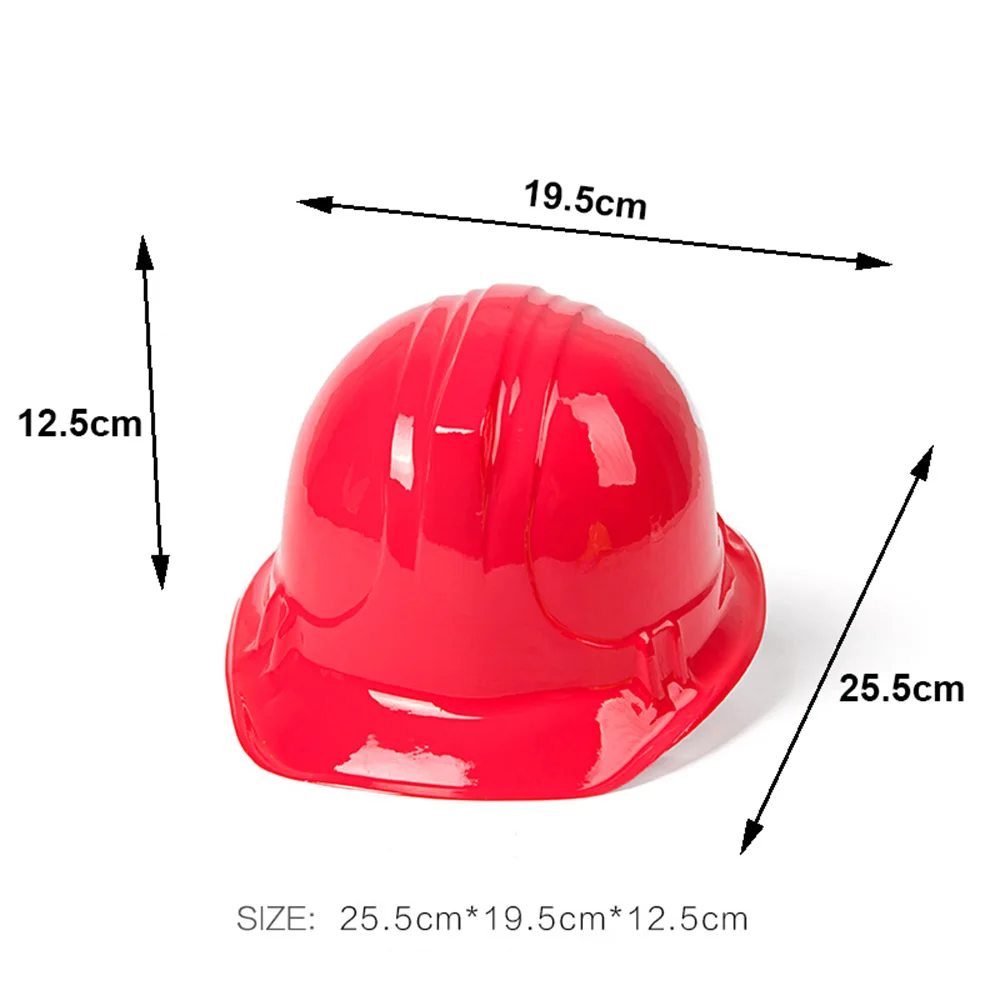 5-50pcs Kids Firefighter Hat Plastic Fireman Hat Red Fire Chief Helmet Fireman Helmet Fire Hats for Boys Girls Role Play Party