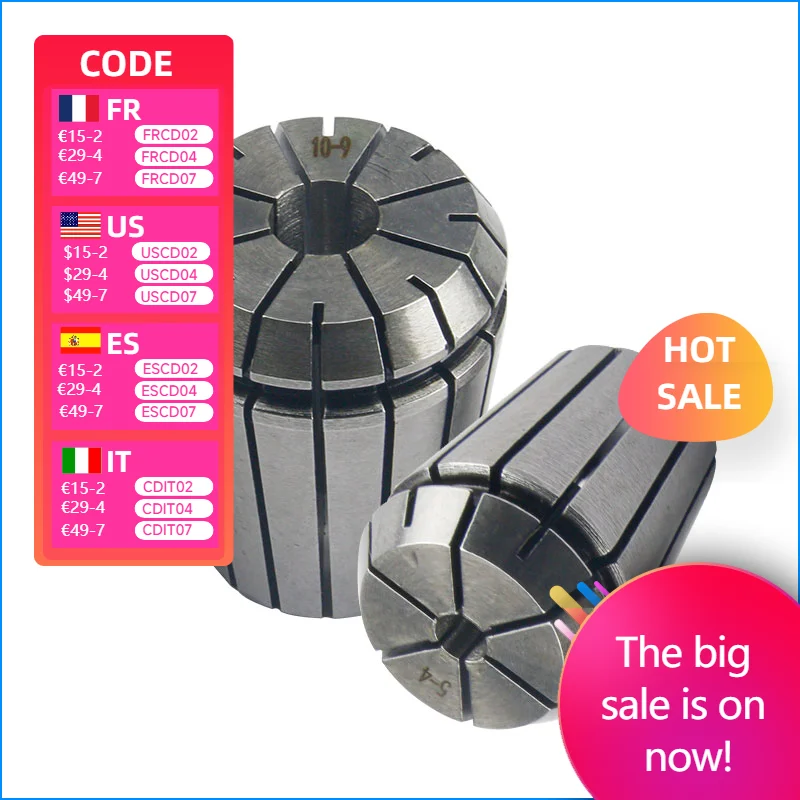 1PCS/5PCS ER25 ER32 ER40 ER Precision spring collet chuck 1mm~20mm for CNC milling tool holder Engraving machine spindle motor