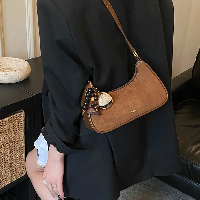 

Элегантные стильные однотонные сумки для подгузников для женщин, минималистичная винтажная сумка через плечо, простая кожаная сумка для поездок на работу, классическая дизайнерская сумка