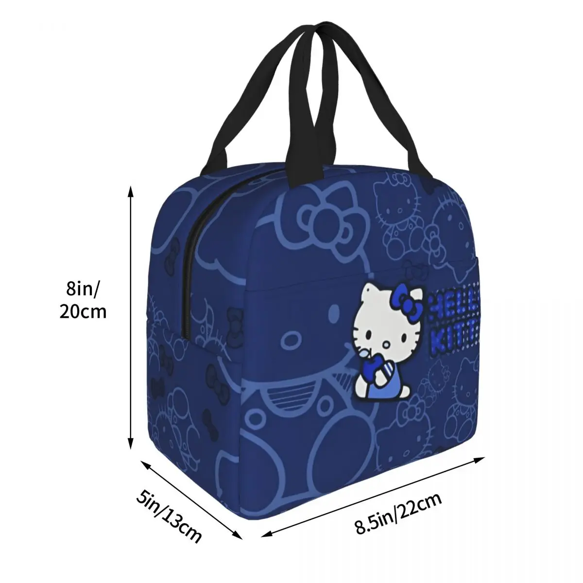 Hello Kitty Cute Cartoon Anime borsa da pranzo isolata contenitore per il pranzo ad alta capacità borsa termica Tote Lunch Box Office Travel