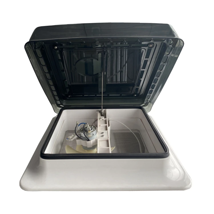 

12V RV Roof Ventilation Fan Ceiling Exhaust Motorhome Low Profile Vent with Cover for Camper Van Trailer