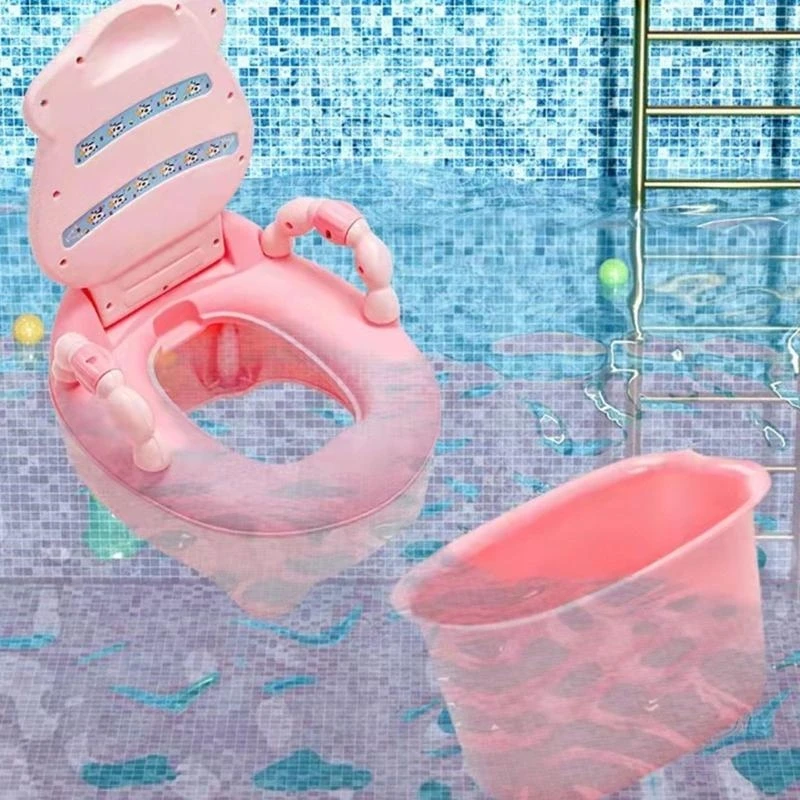 J15U كرسي تدريب الأطفال على المرحاض للأطفال، مسند ذراع مريح وميزات مقاومة للانزلاق للاستخدام في مرحلة الطفولة المبكرة