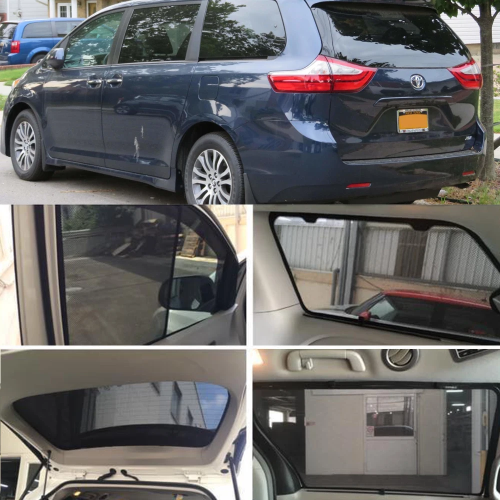For Toyota SIENNA XL30 2010-2020 Magnetic Car Sunshade Visor Front