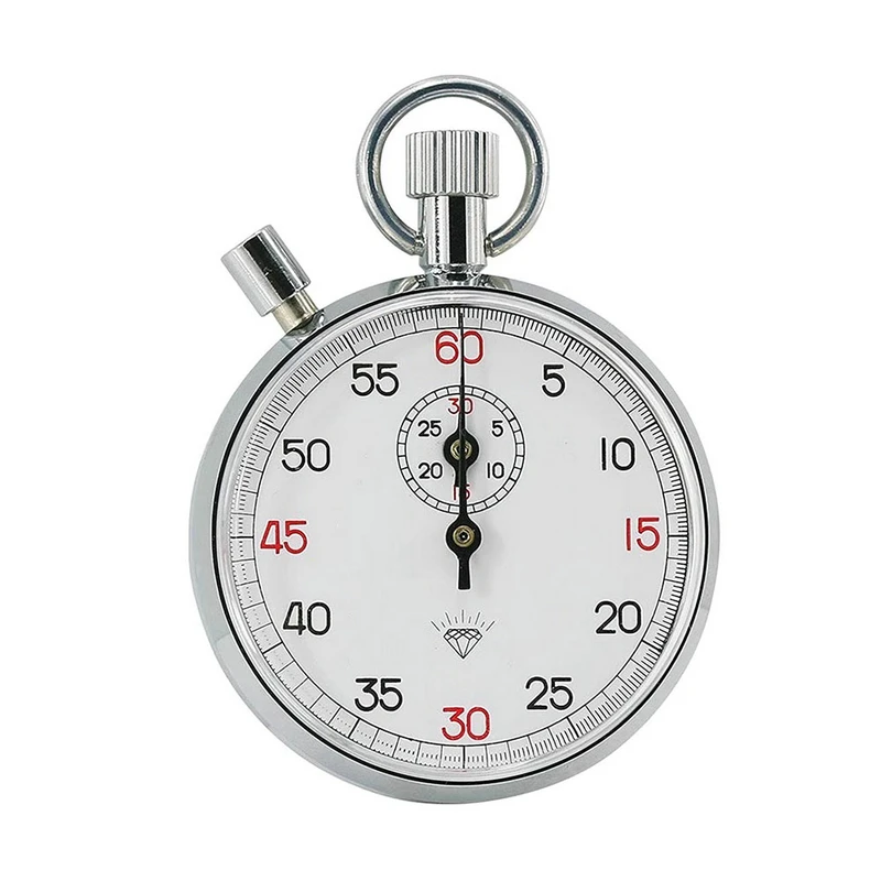 1Piece 30s/60s Mechanical Stop Watch Second Chronograph Teaching Timer Mechanical Stopwatch Teaching Instrument