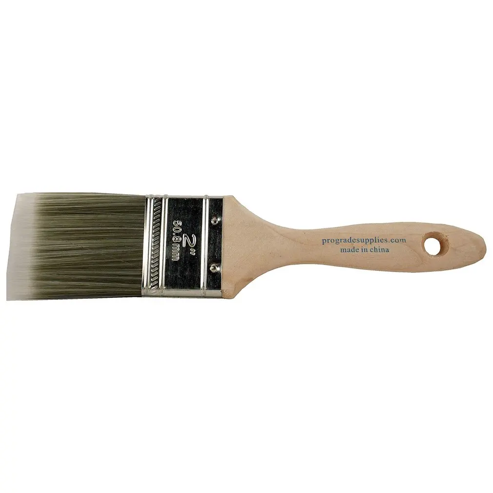 Profissional Anti Deslizamento Longo Lidar Com Pincel, Ferramenta De Arte, Filamento Sintético, Iniciante De Borda De Corte, Diagonal, 2.5"