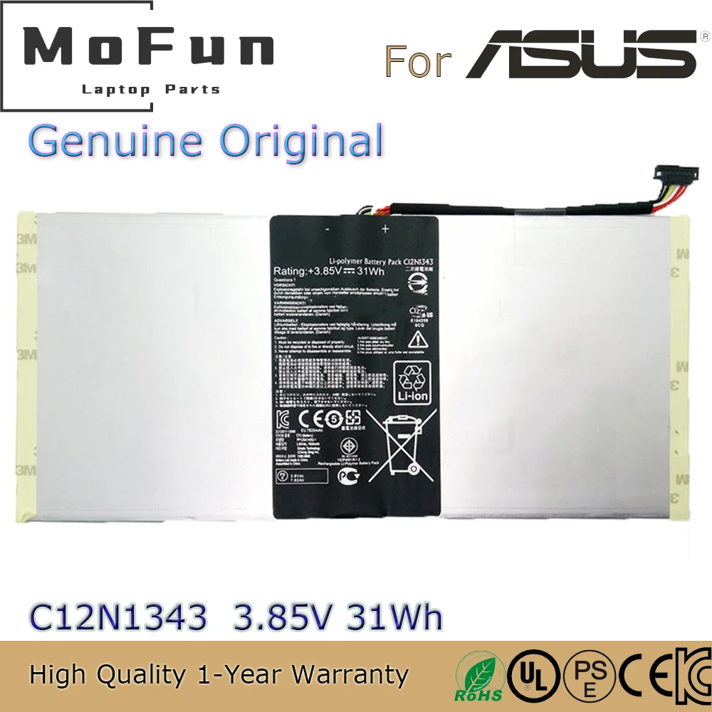 

Brand New Original C12N1343 3.85V 31Wh Laptop Battery for Asus Transformer Book TX201LAF 0B200-00600200