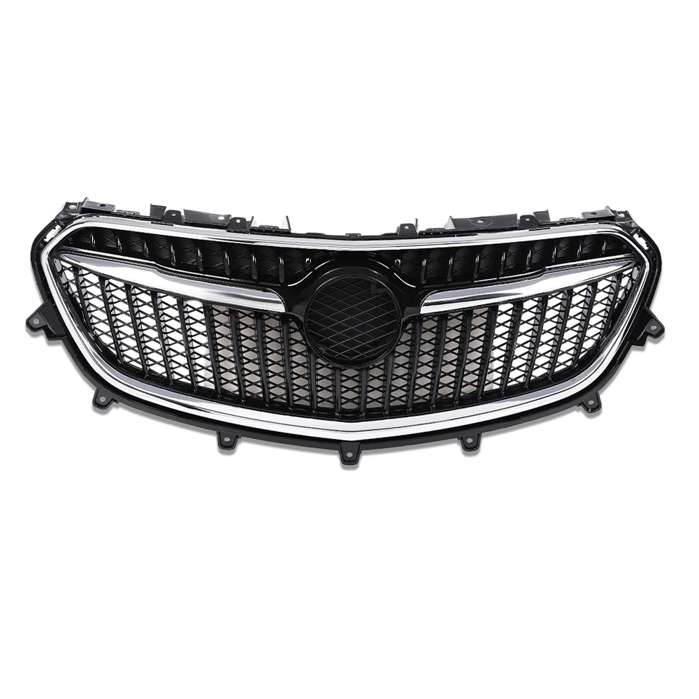 

Front Upper Grille Grill Fit for 2017 2018 2019 Buick Encore Chrome Black Grille