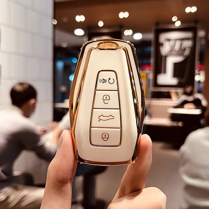 TPU-Autoschlüsselabdeckung, Fernbedienung, Schlüsselanhänger, Autozubehör für Geely Monjaro 2022 2023, Coolray Geometrie A C 2020 2021 – Detail 6