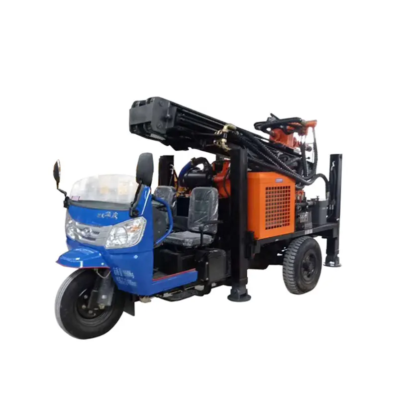 

Customized 180m 200m Hydraulic Pump Tricycle Water Well Drilling Rig Rotary Tricycle Water Drilling Rig Price For Sale