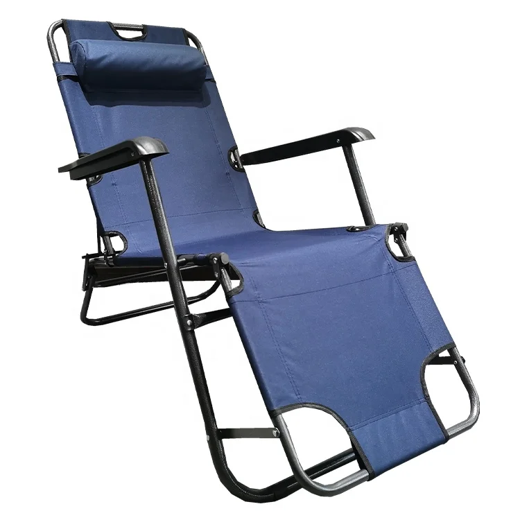 

2 Positions Outdoor Metal Pool Chairs Sun Lounger Swimming Folding Chair Sun Lounger Recliner Beach Chairs Bedpromote sales
