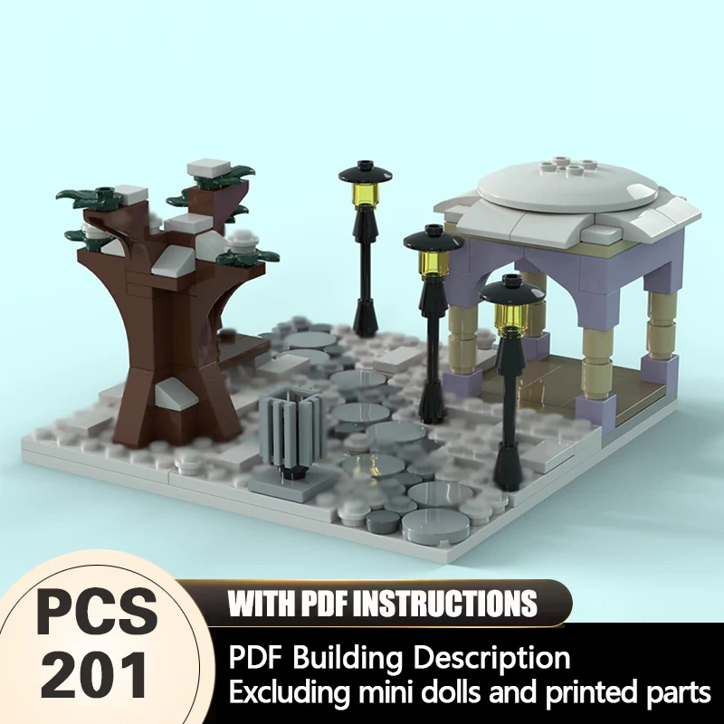 

Creators Plant Series Model MOC Building Bricks Winter Park Modular Technology Gifts Holiday Assemble Children Toys Suit